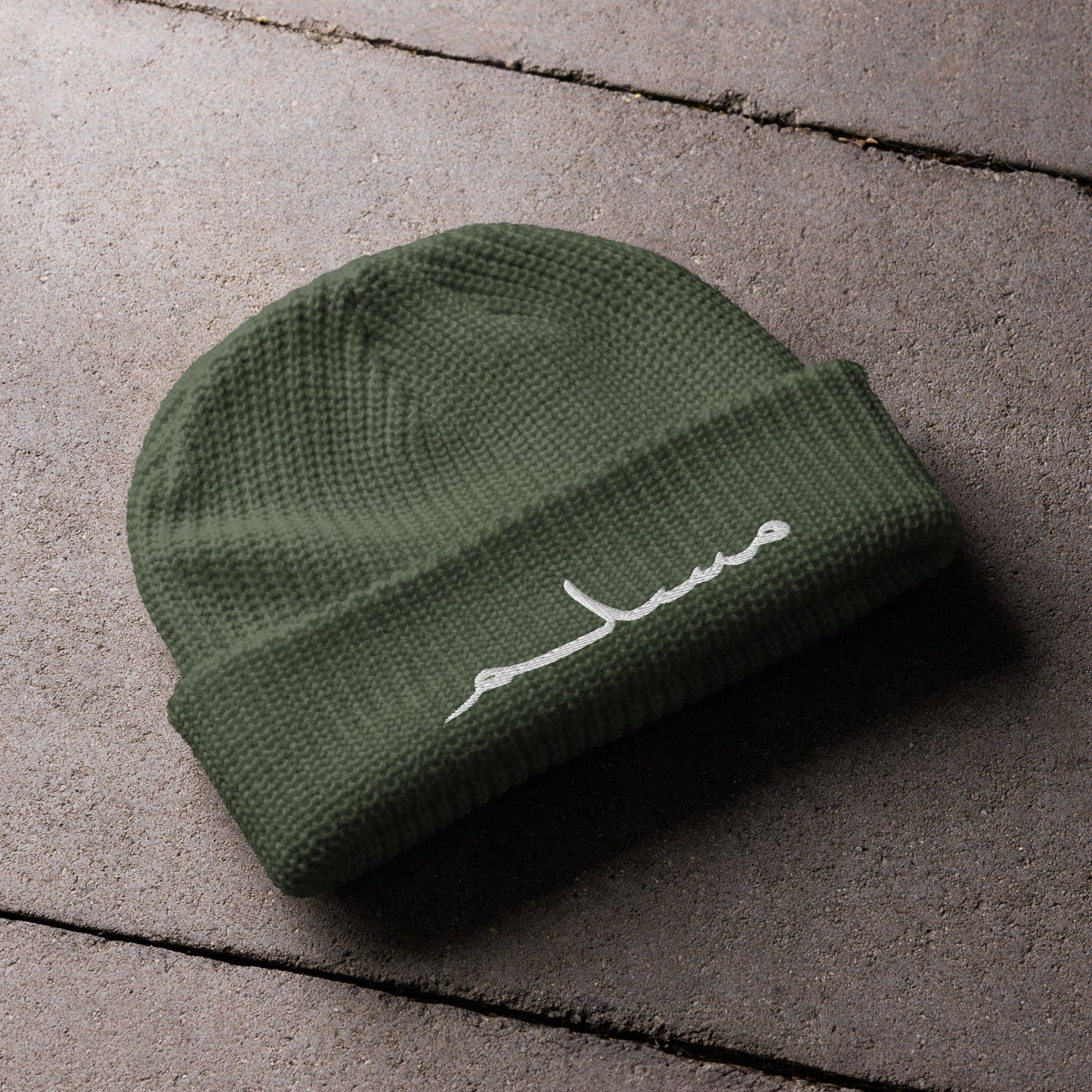 "Muslim" Embroidered Fisherman Beanie