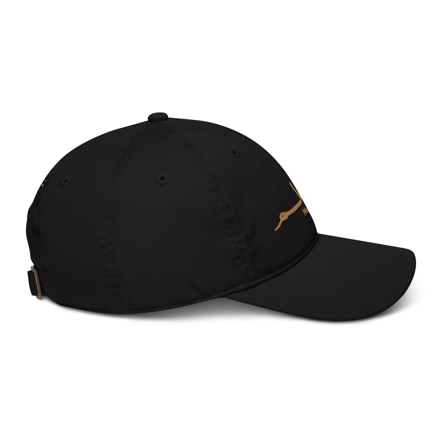 'Muslim Period' Embroidered Dad Hat - (Black/Gold) (made from 100% Organic Cotton)