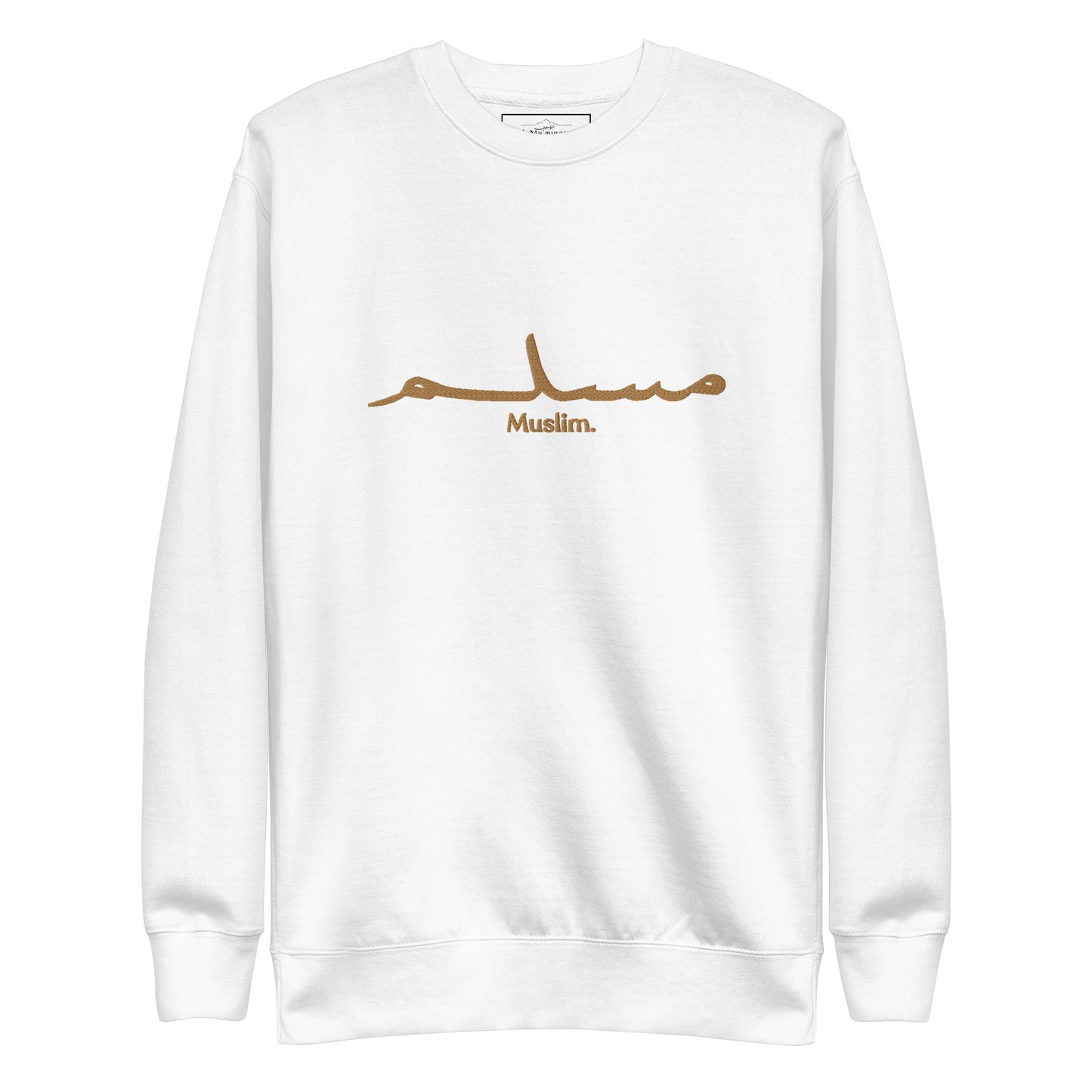 'Muslim Period' in Gold Embroidered Premium Sweatshirt (Black/Navy/White/Gold)