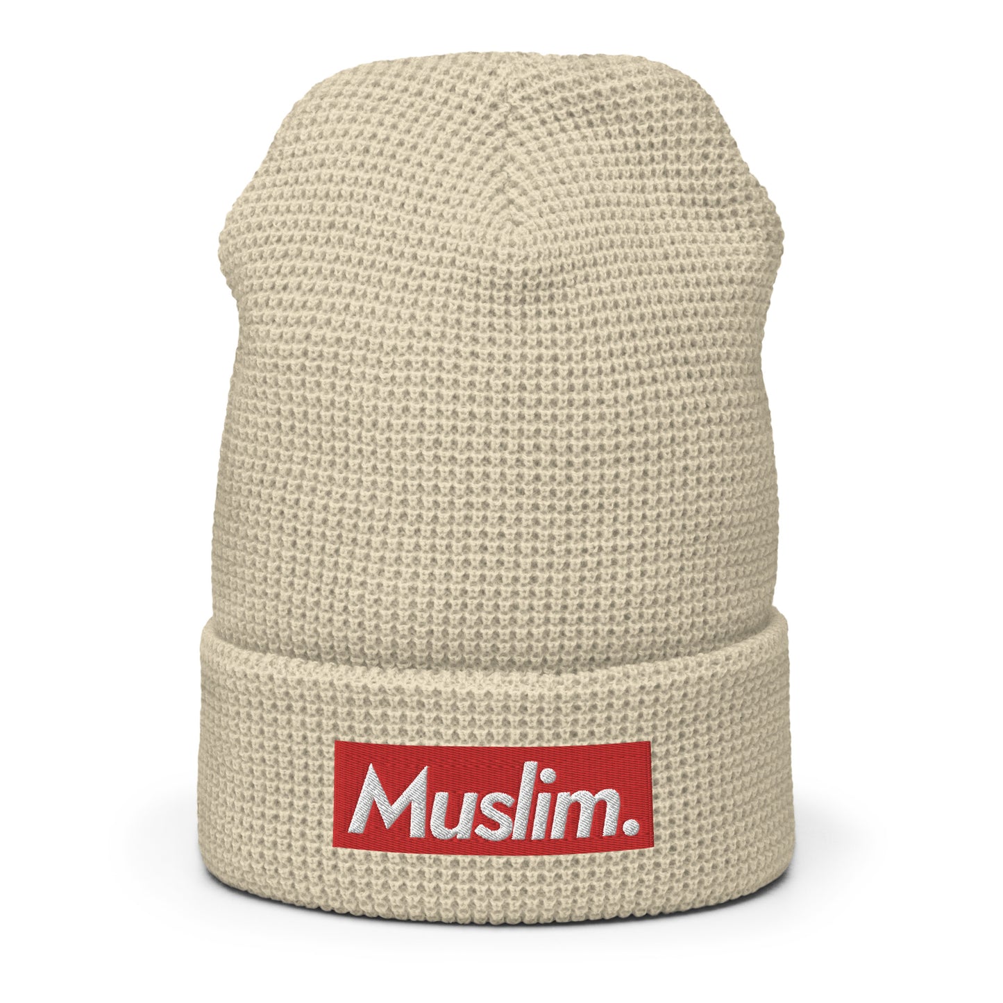 "Muslim Period" Embroidered Logo Waffle Beanie - (Unisex / Multiple Colors)