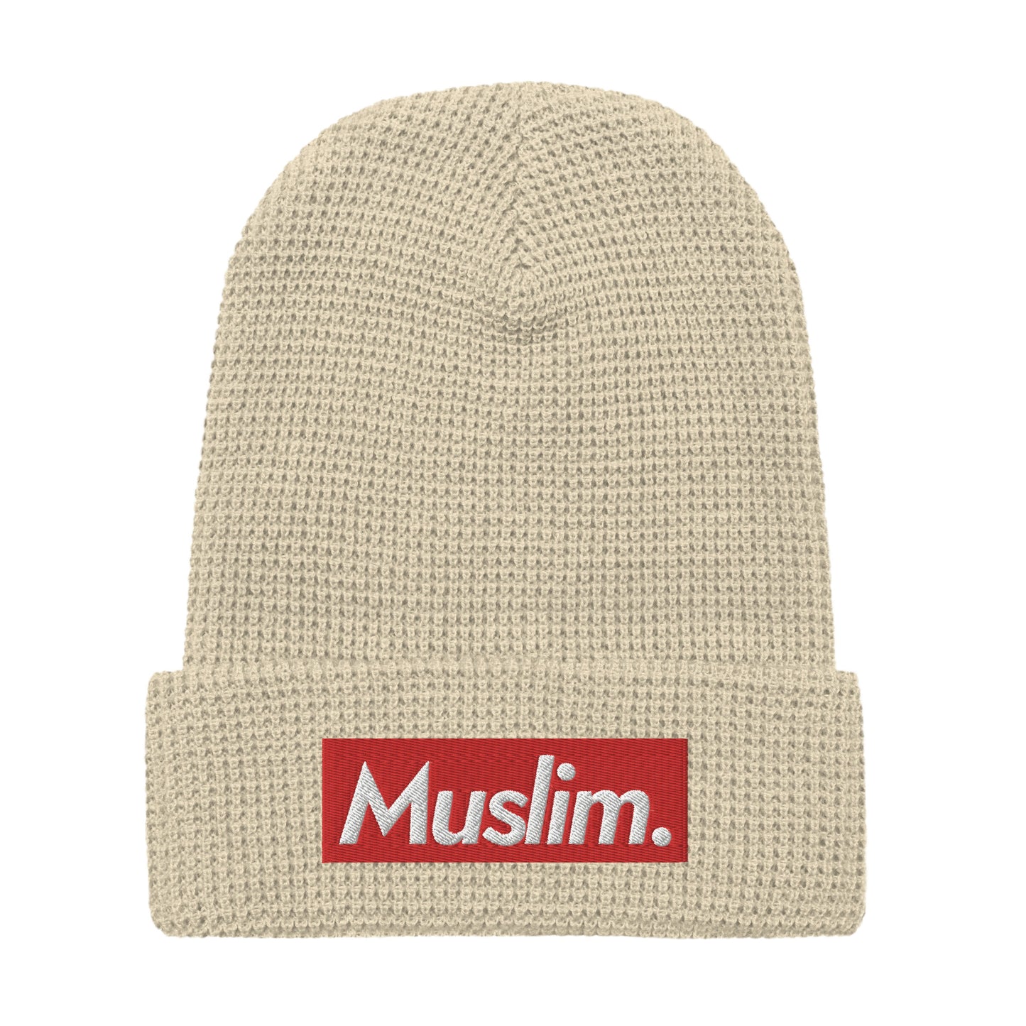 "Muslim Period" Embroidered Logo Waffle Beanie - (Unisex / Multiple Colors)