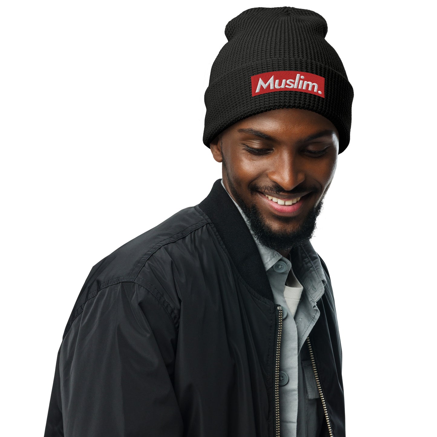 "Muslim Period" Embroidered Logo Waffle Beanie - (Unisex / Multiple Colors)