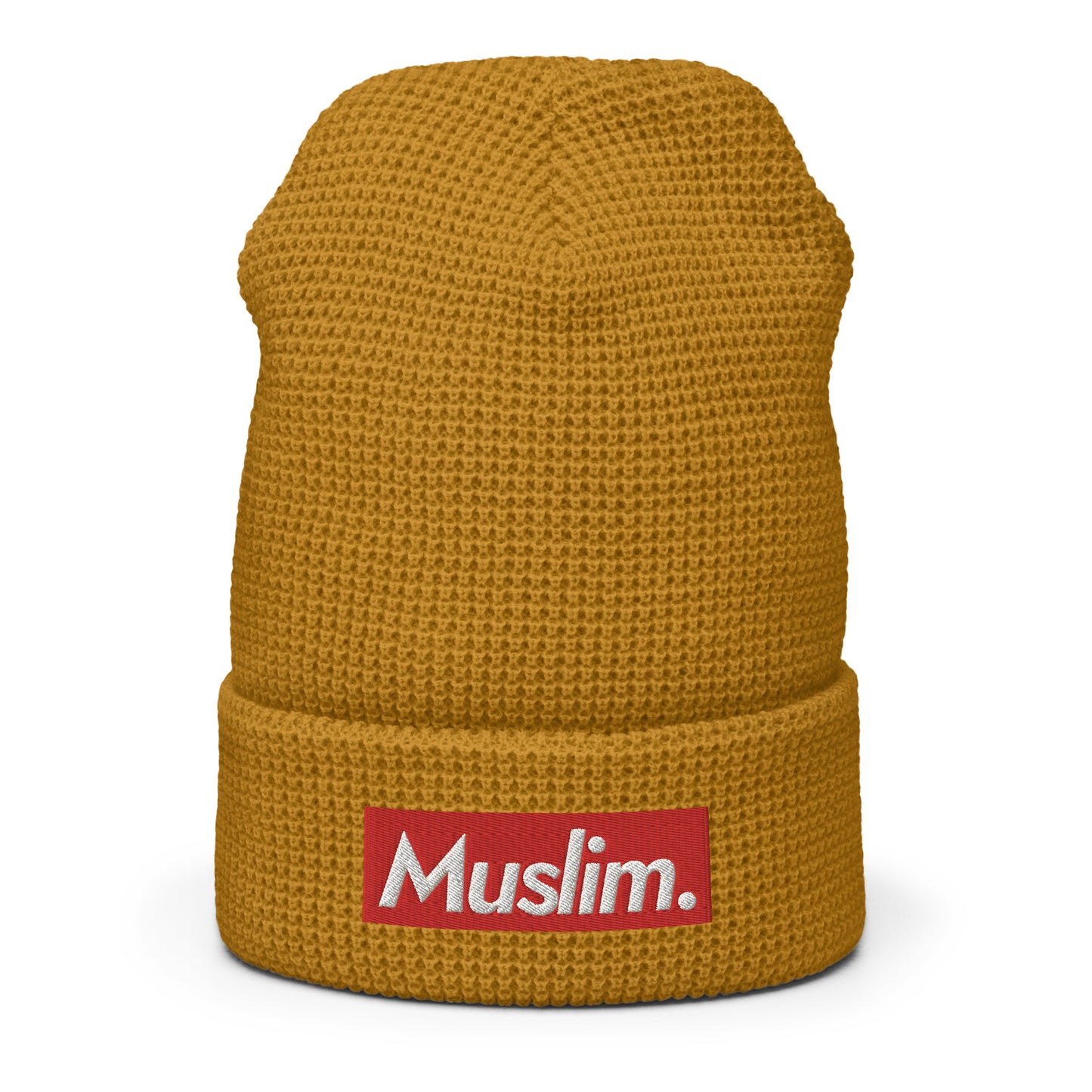 "Muslim Period" Embroidered Logo Waffle Beanie - (Unisex / Multiple Colors)