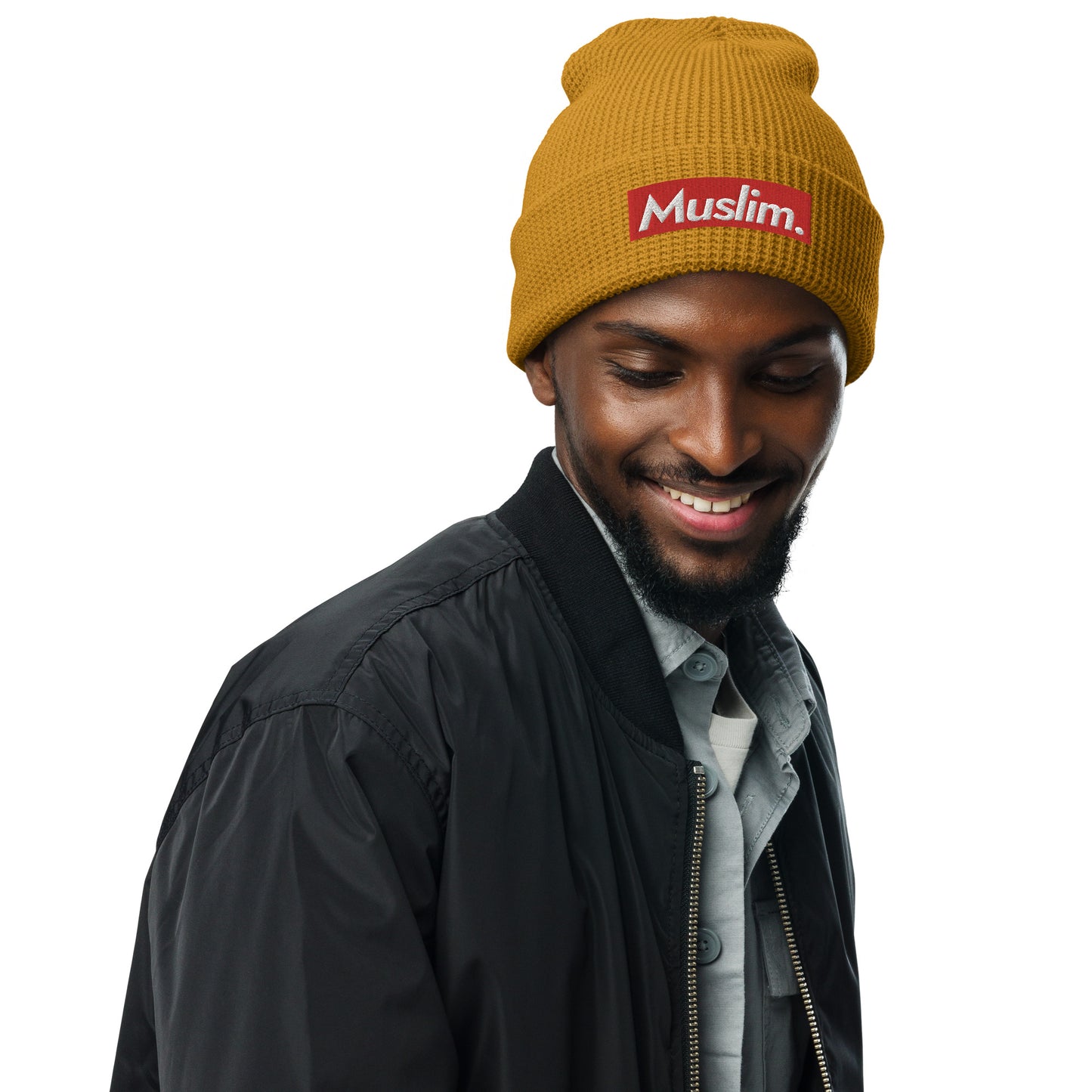 "Muslim Period" Embroidered Logo Waffle Beanie - (Unisex / Multiple Colors)