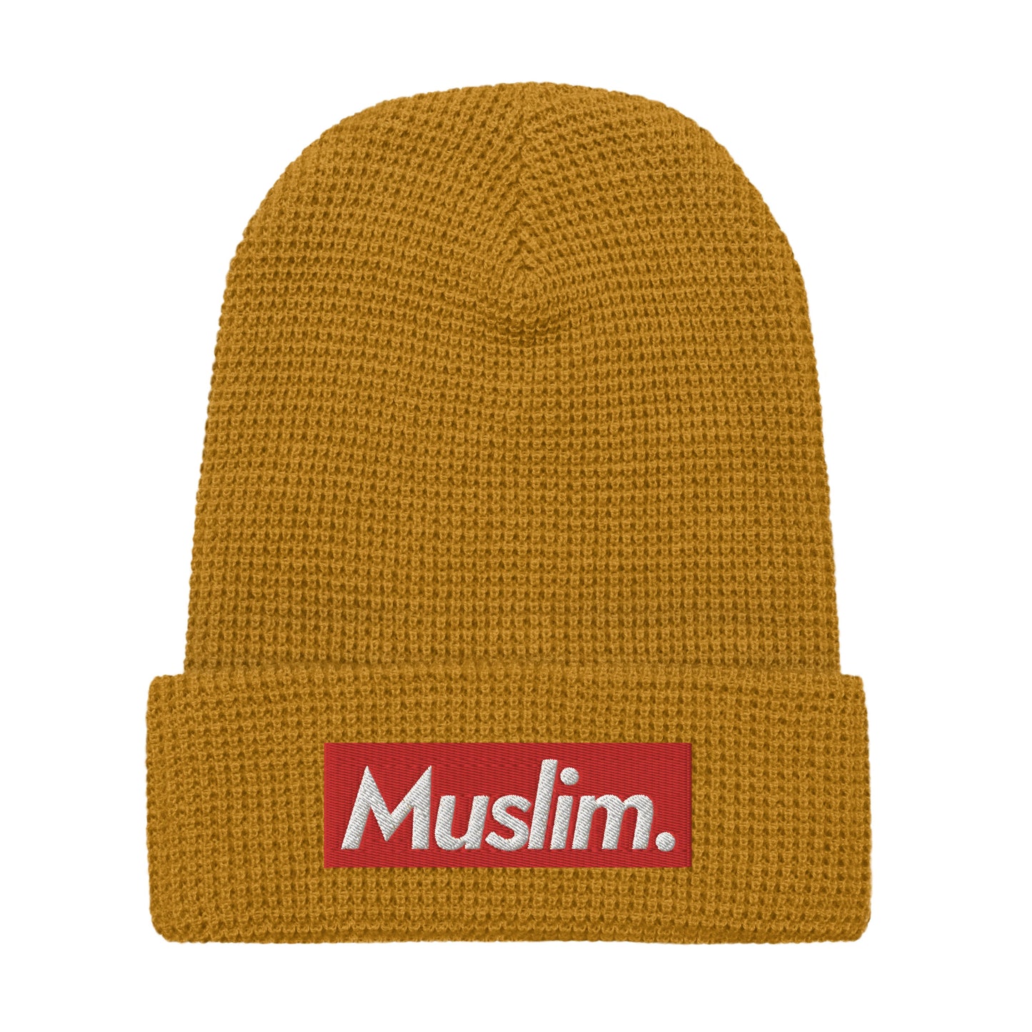 "Muslim Period" Embroidered Logo Waffle Beanie - (Unisex / Multiple Colors)