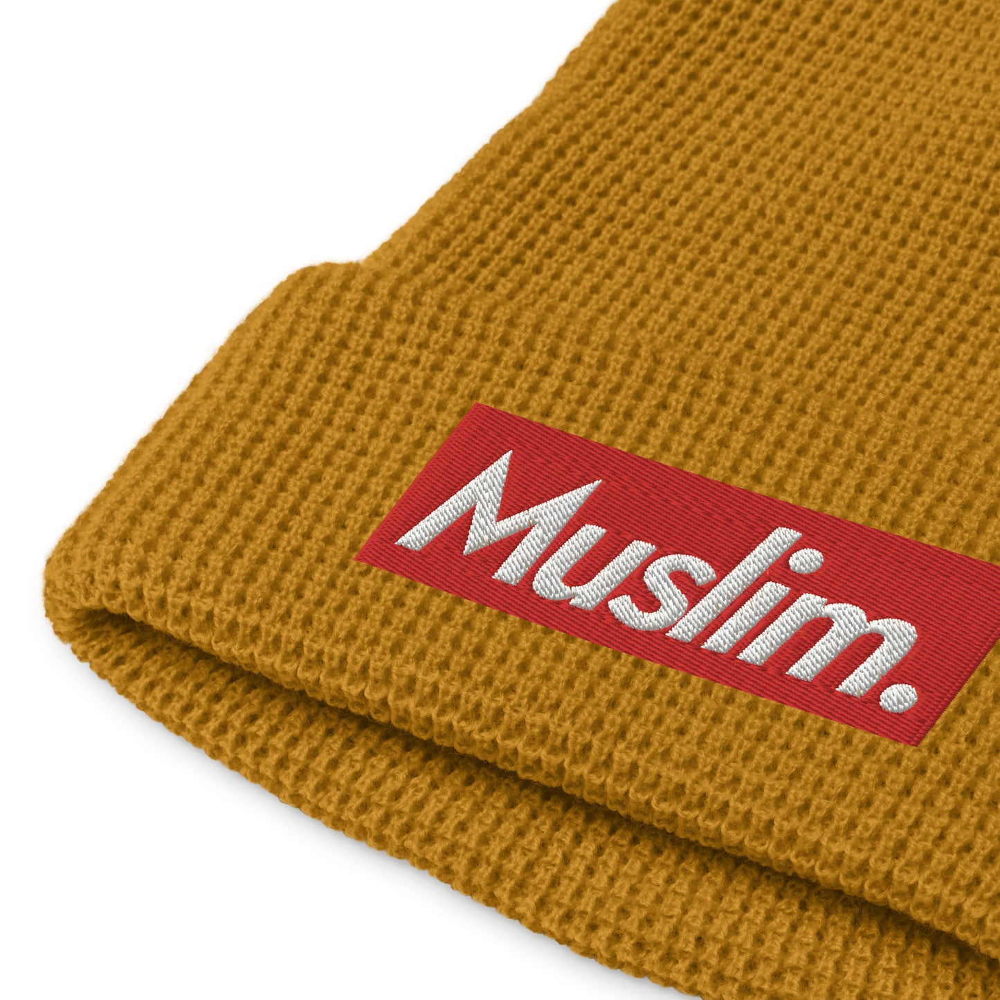 "Muslim Period" Embroidered Logo Waffle Beanie - (Unisex / Multiple Colors)