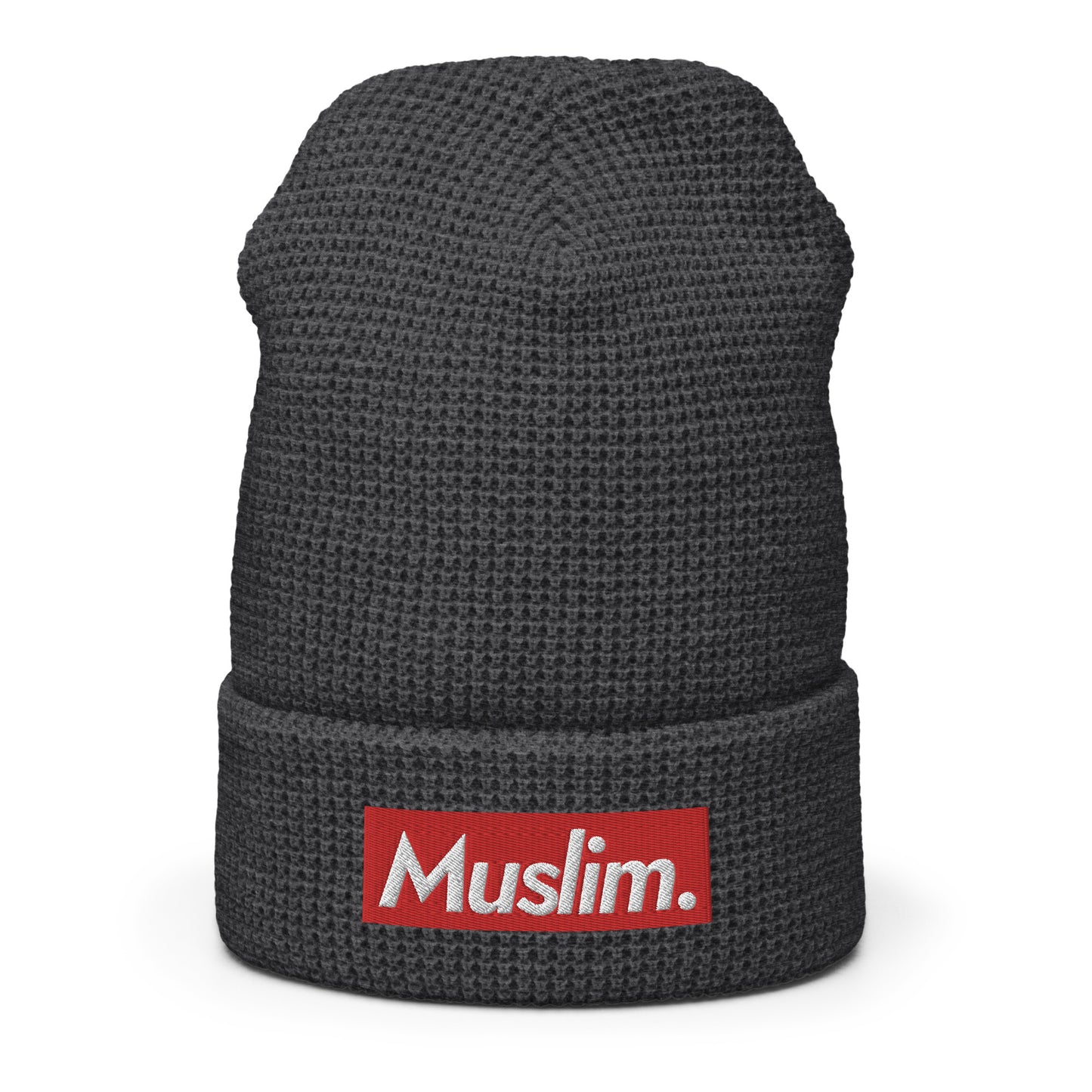 "Muslim Period" Embroidered Logo Waffle Beanie - (Unisex / Multiple Colors)