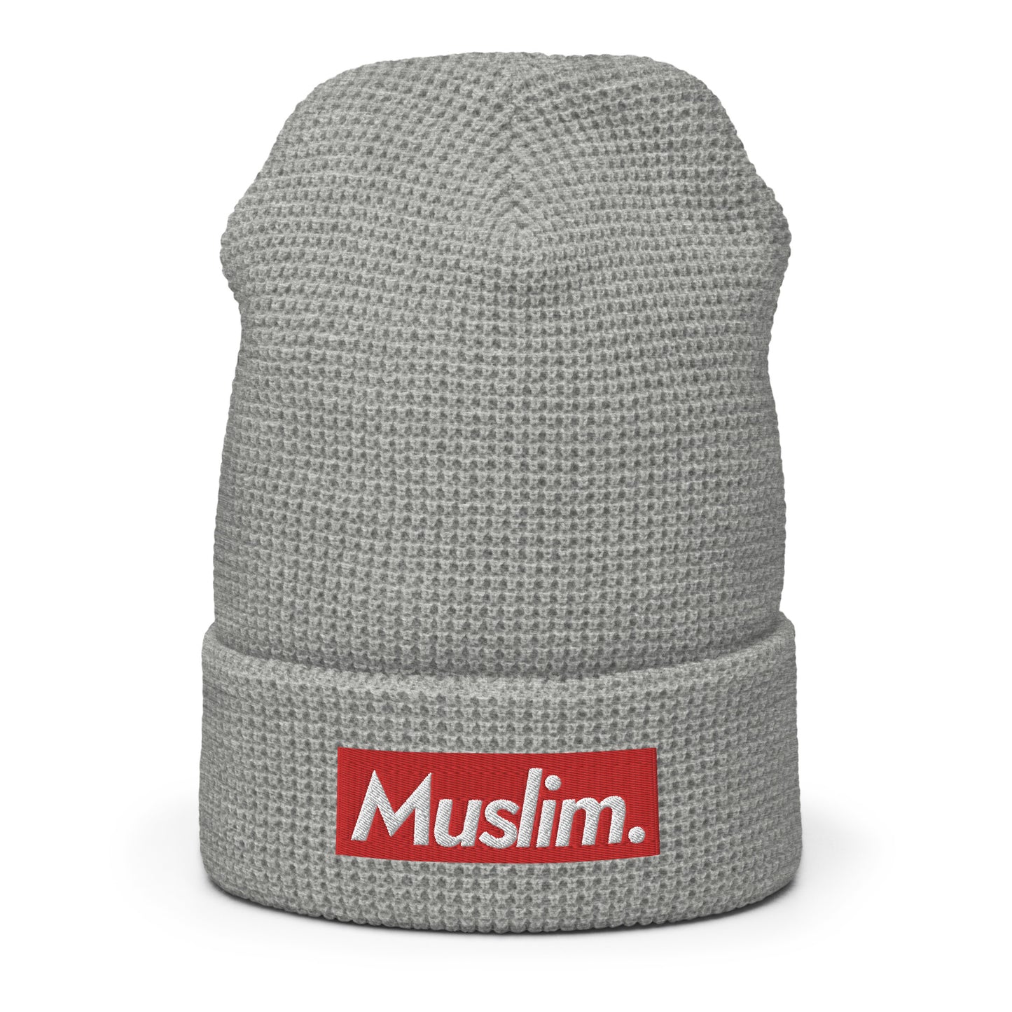 "Muslim Period" Embroidered Logo Waffle Beanie - (Unisex / Multiple Colors)