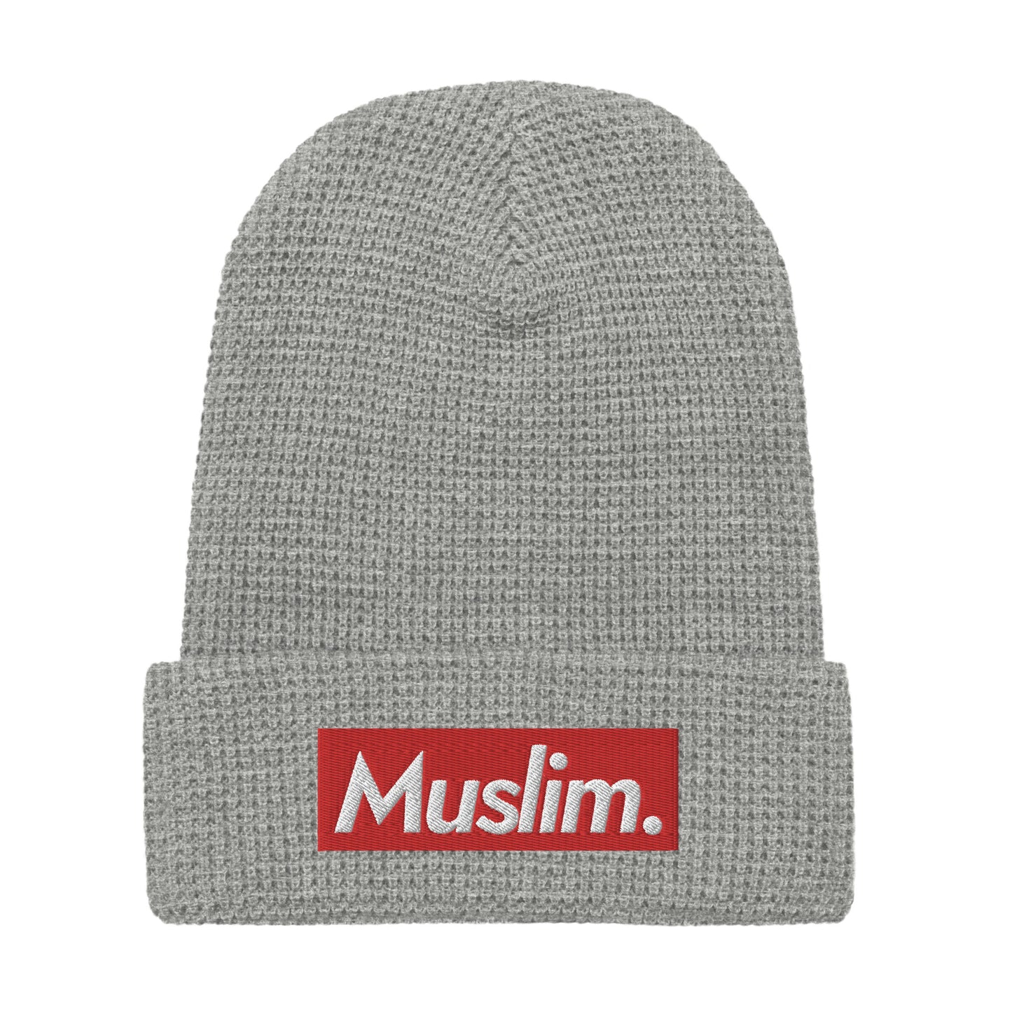 "Muslim Period" Embroidered Logo Waffle Beanie - (Unisex / Multiple Colors)