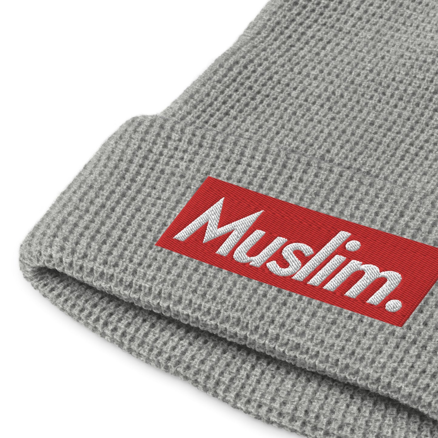 "Muslim Period" Embroidered Logo Waffle Beanie - (Unisex / Multiple Colors)