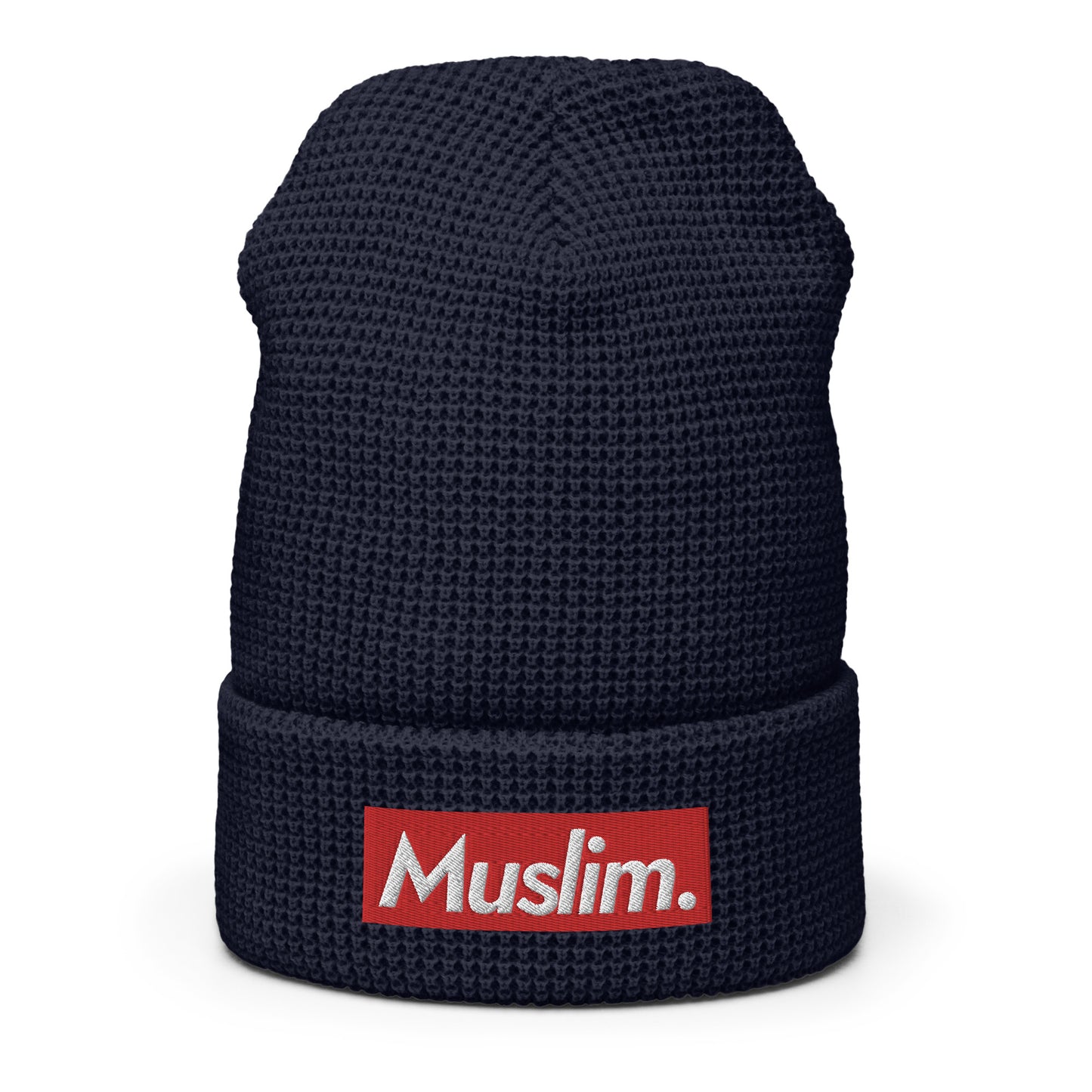 "Muslim Period" Embroidered Logo Waffle Beanie - (Unisex / Multiple Colors)