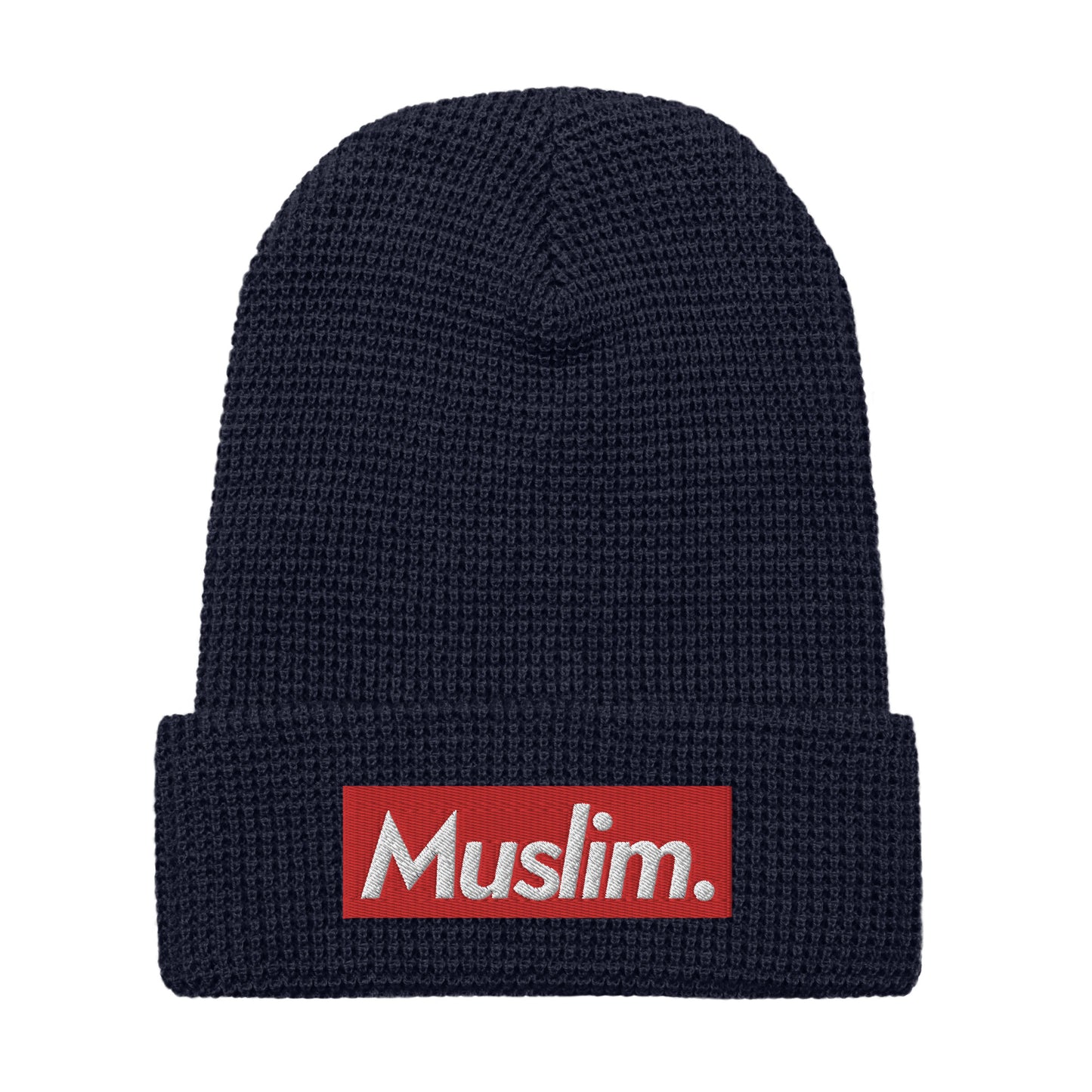 "Muslim Period" Embroidered Logo Waffle Beanie - (Unisex / Multiple Colors)