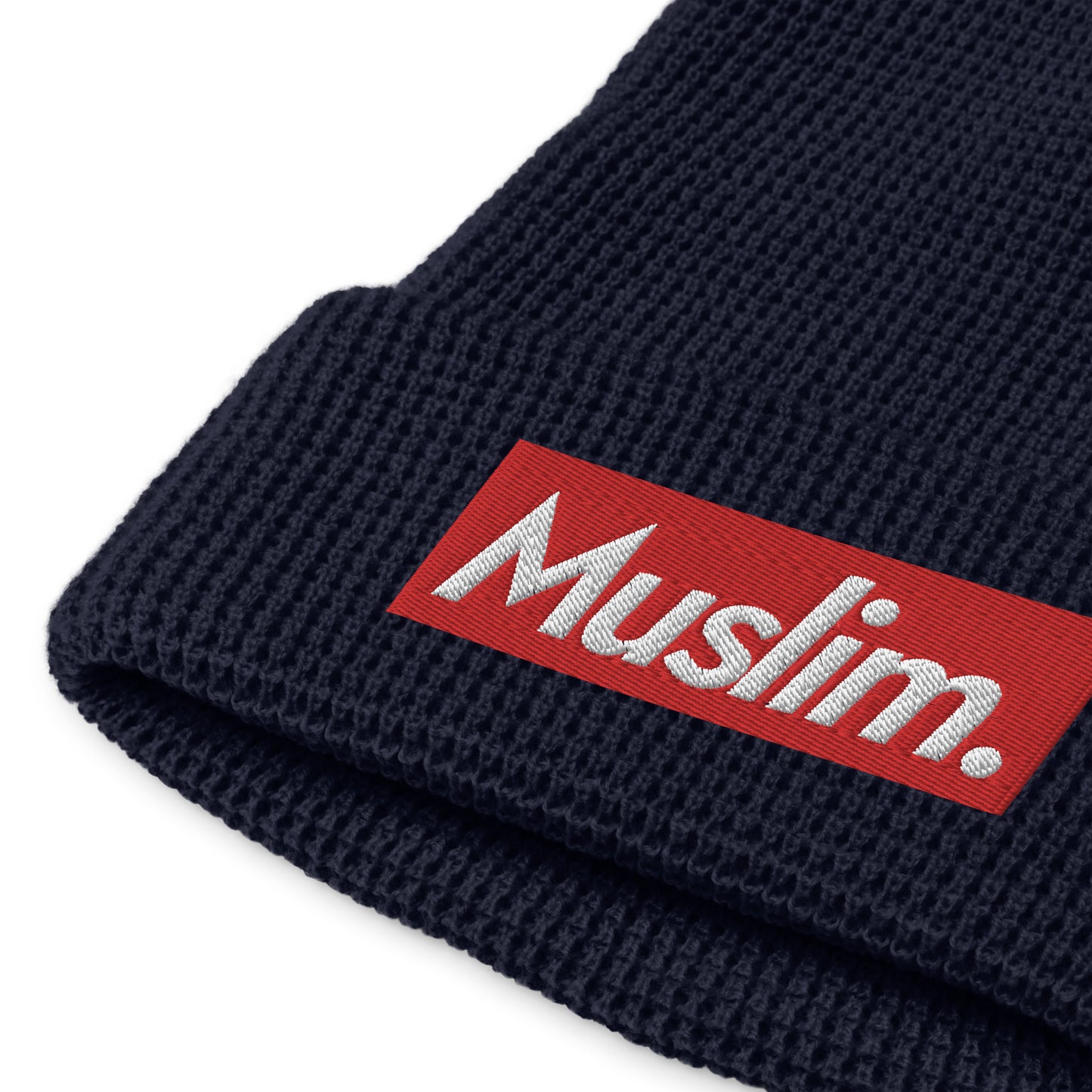 "Muslim Period" Embroidered Logo Waffle Beanie - (Unisex / Multiple Colors)