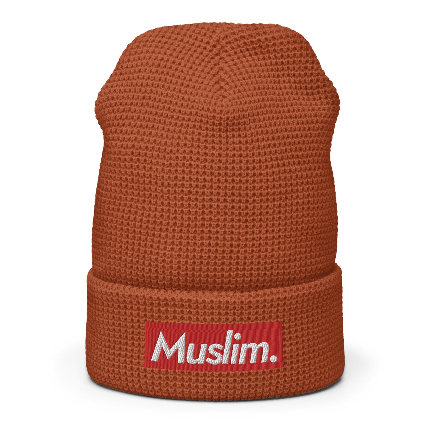 "Muslim Period" Embroidered Logo Waffle Beanie - (Unisex / Multiple Colors)