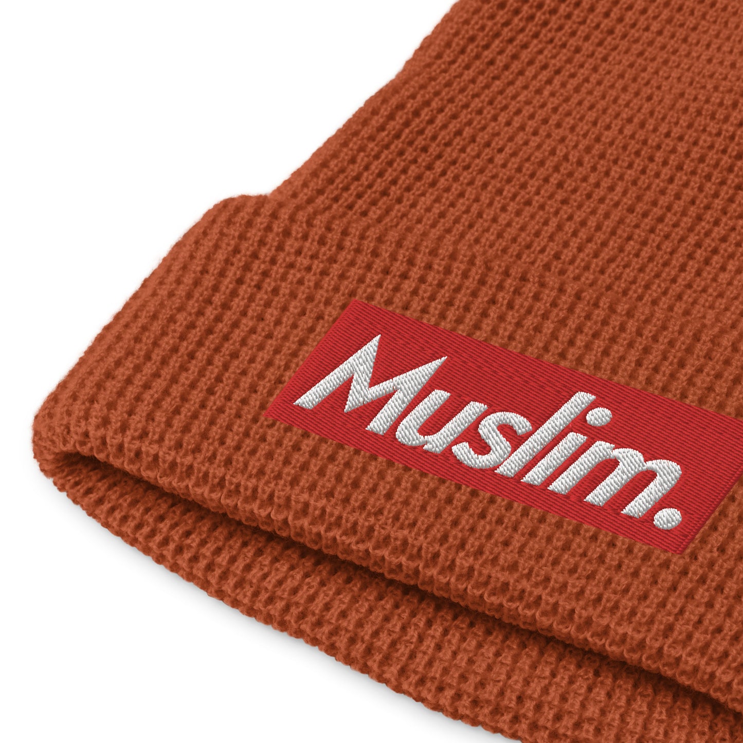 "Muslim Period" Embroidered Logo Waffle Beanie - (Unisex / Multiple Colors)